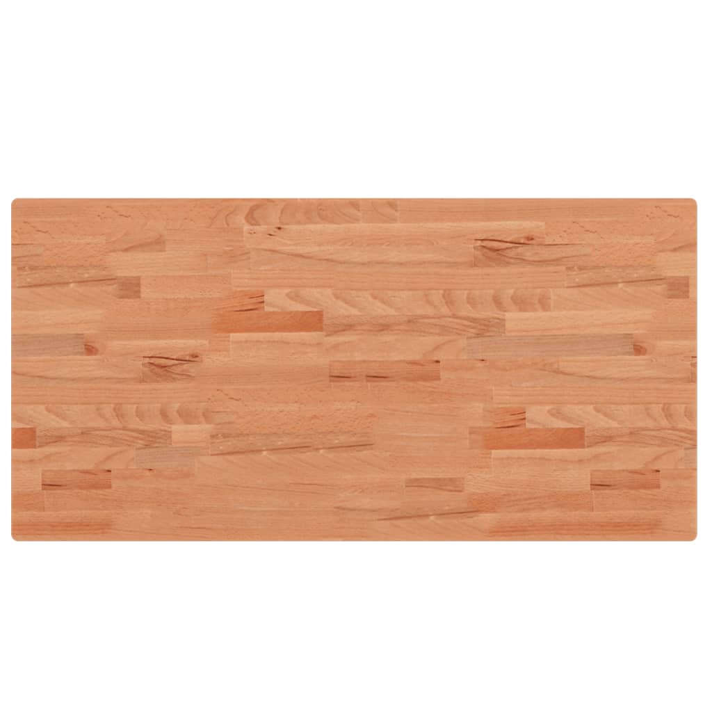 tömör bükkfa téglalap alakú asztallap 100x50x2,5 cm