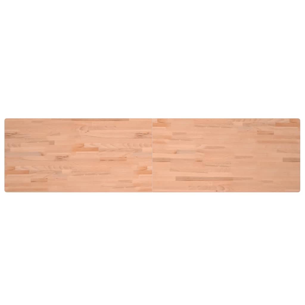 tömör bükkfa és fém munkaasztallap 220x55x81,5 cm