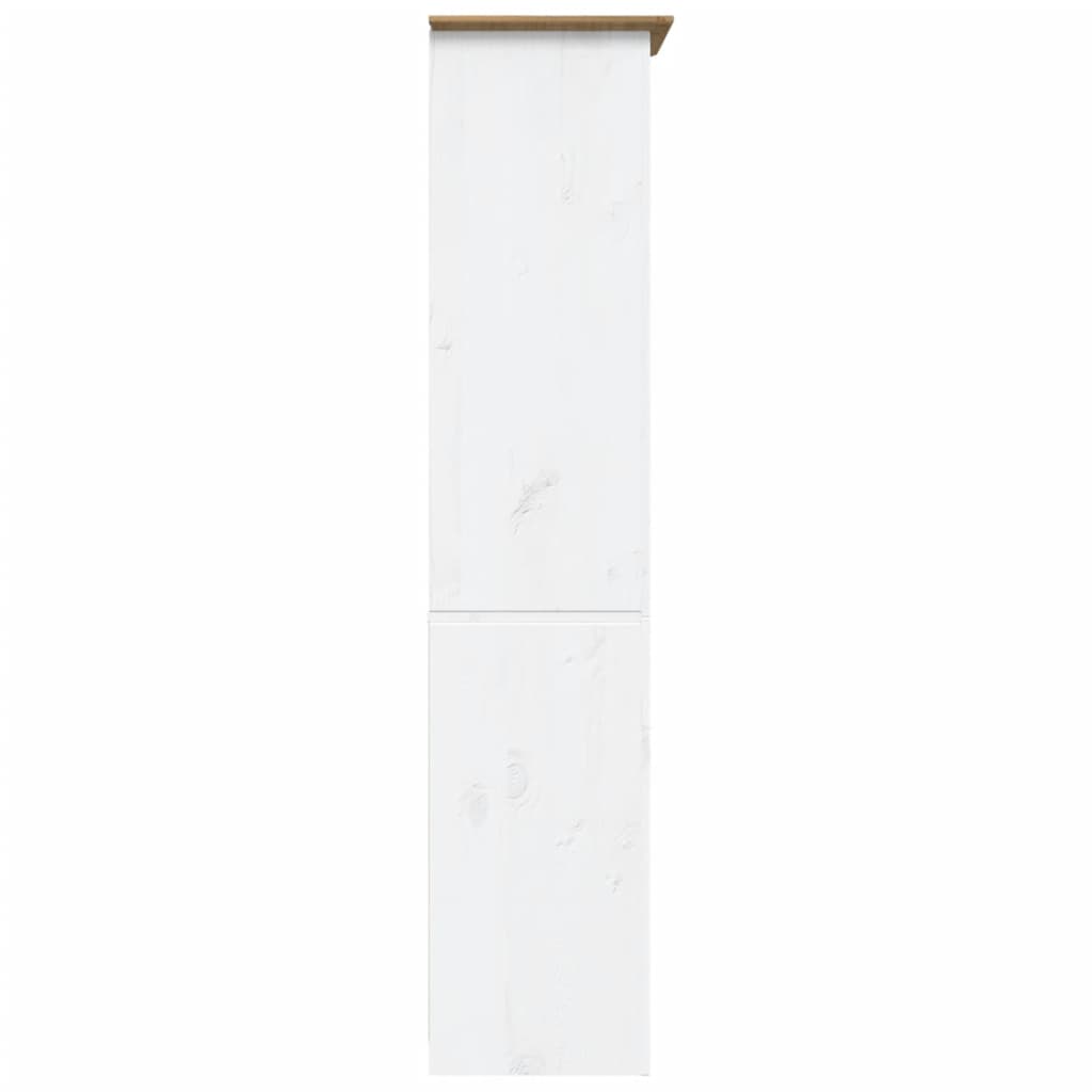 BODO barna tömör fenyőfa könyvszekrény 82 x 40 x 173 cm