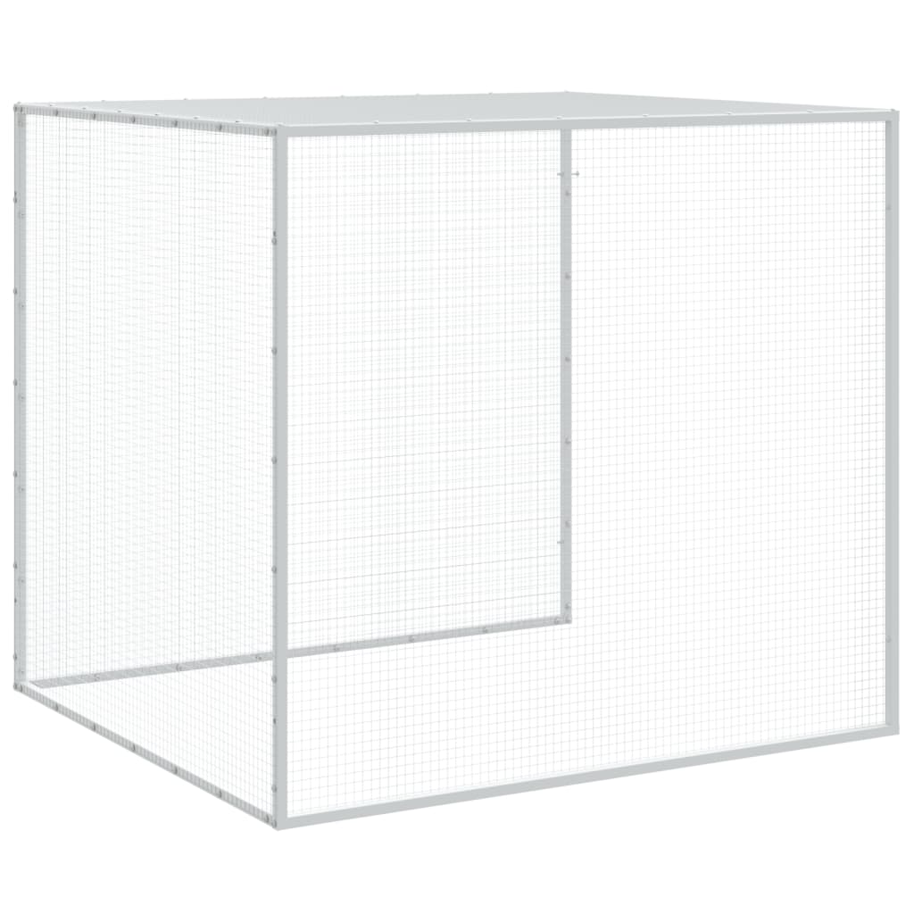 antracitszürke horganyzott acél tyúkketrec tetővel 803x98x90 cm