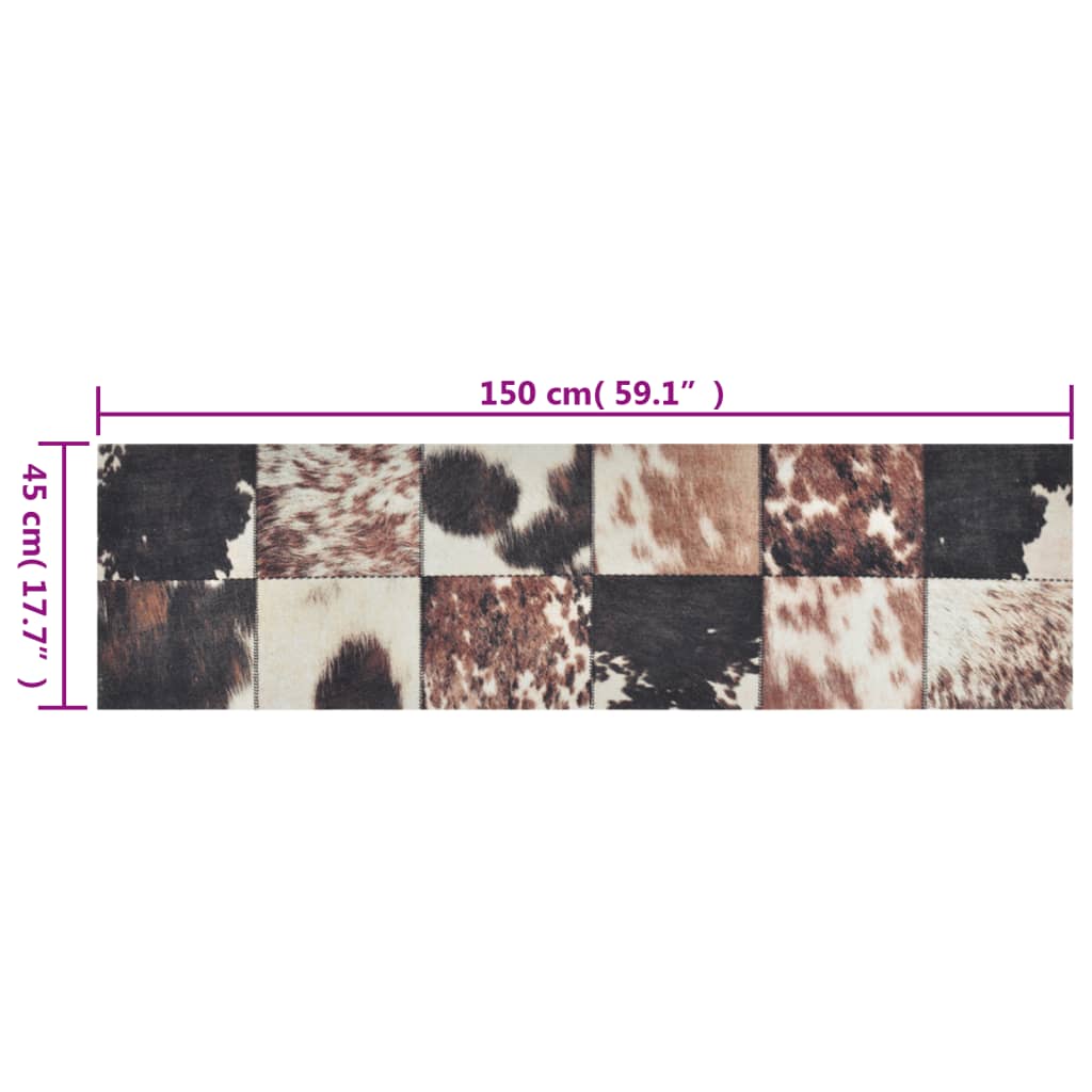 mosható állatbőr mintás bársony konyhaszőnyeg 45 x 150 cm