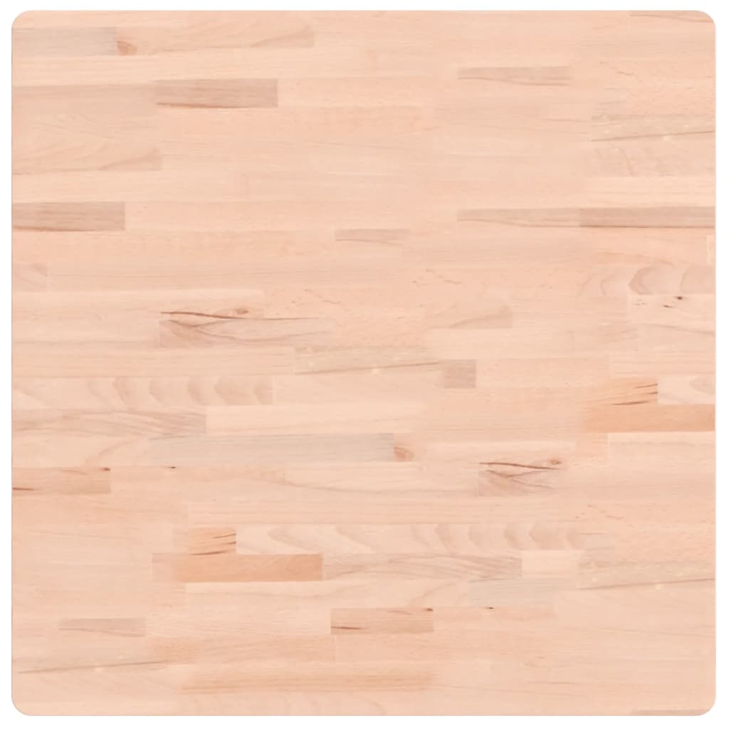 tömör bükkfa négyzet alakú asztallap 70 x 70 x 1,5 cm
