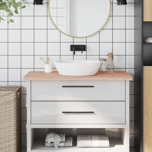 tömör bükkfa fürdőszobai pult 100 x 60 x 2,5 cm