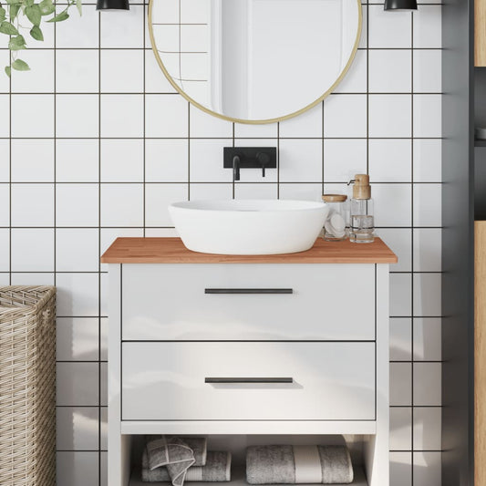 tömör bükkfa fürdőszobai pult 80x40x1,5 cm