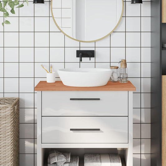 tömör bükkfa fürdőszobai pult 80 x 40 x 2,5 cm