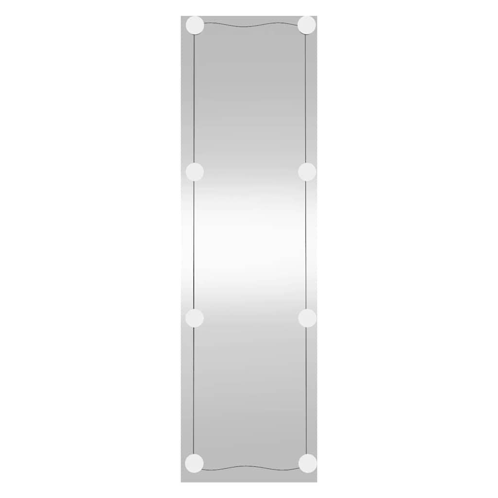 téglalap alakú üveg falitükör LED fényekkel 30 x 100 cm