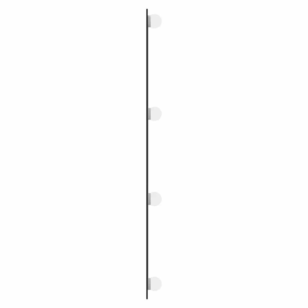 téglalap alakú üveg falitükör LED fényekkel 40 x 80 cm