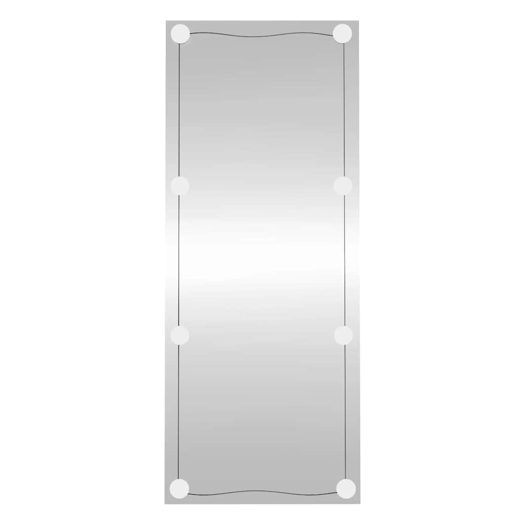 téglalap alakú üveg falitükör LED fényekkel 40 x 100 cm