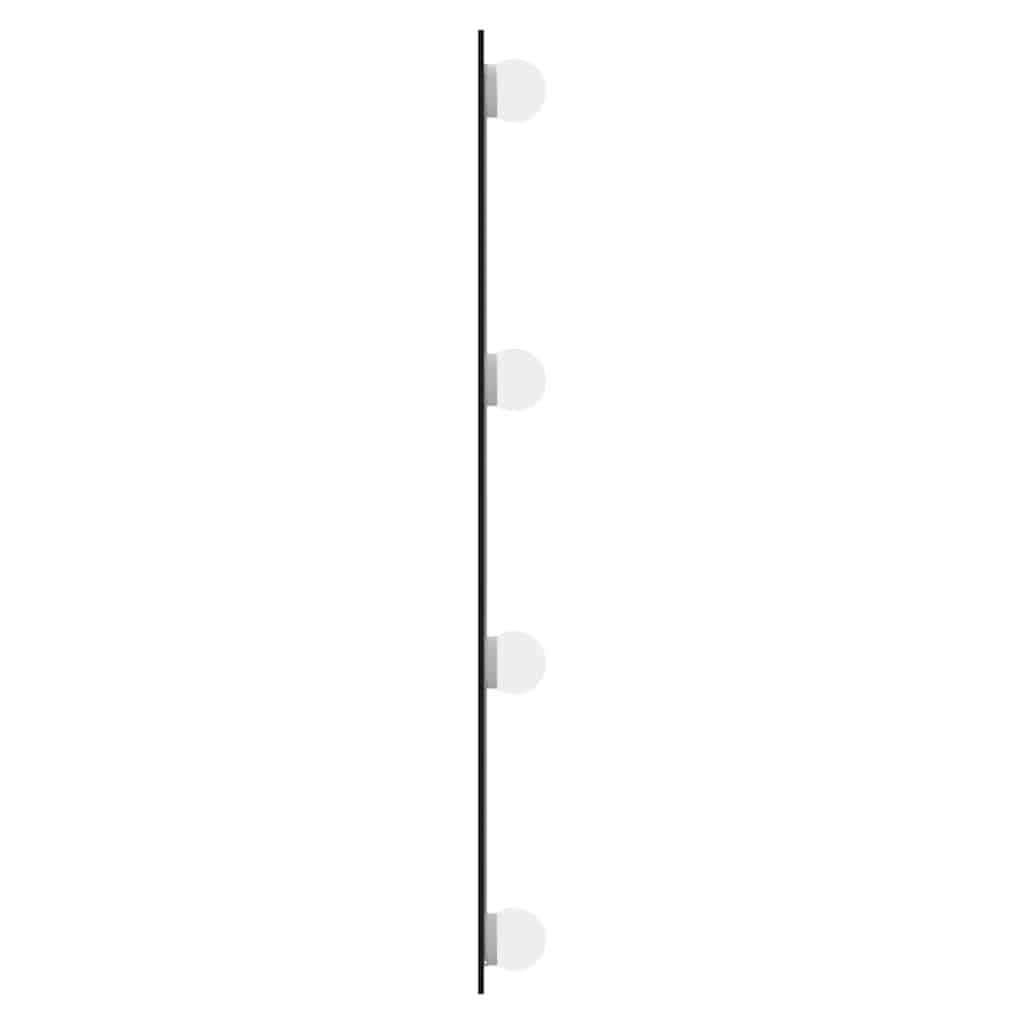 téglalap alakú üveg falitükör LED fényekkel 50 x 80 cm