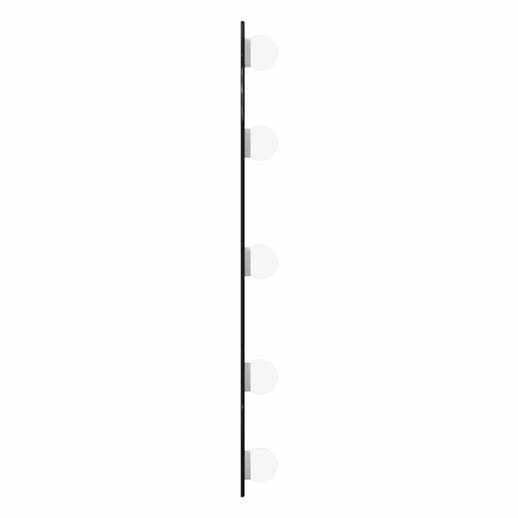 ovális üveg falitükör LED fényekkel 20 x 50 cm