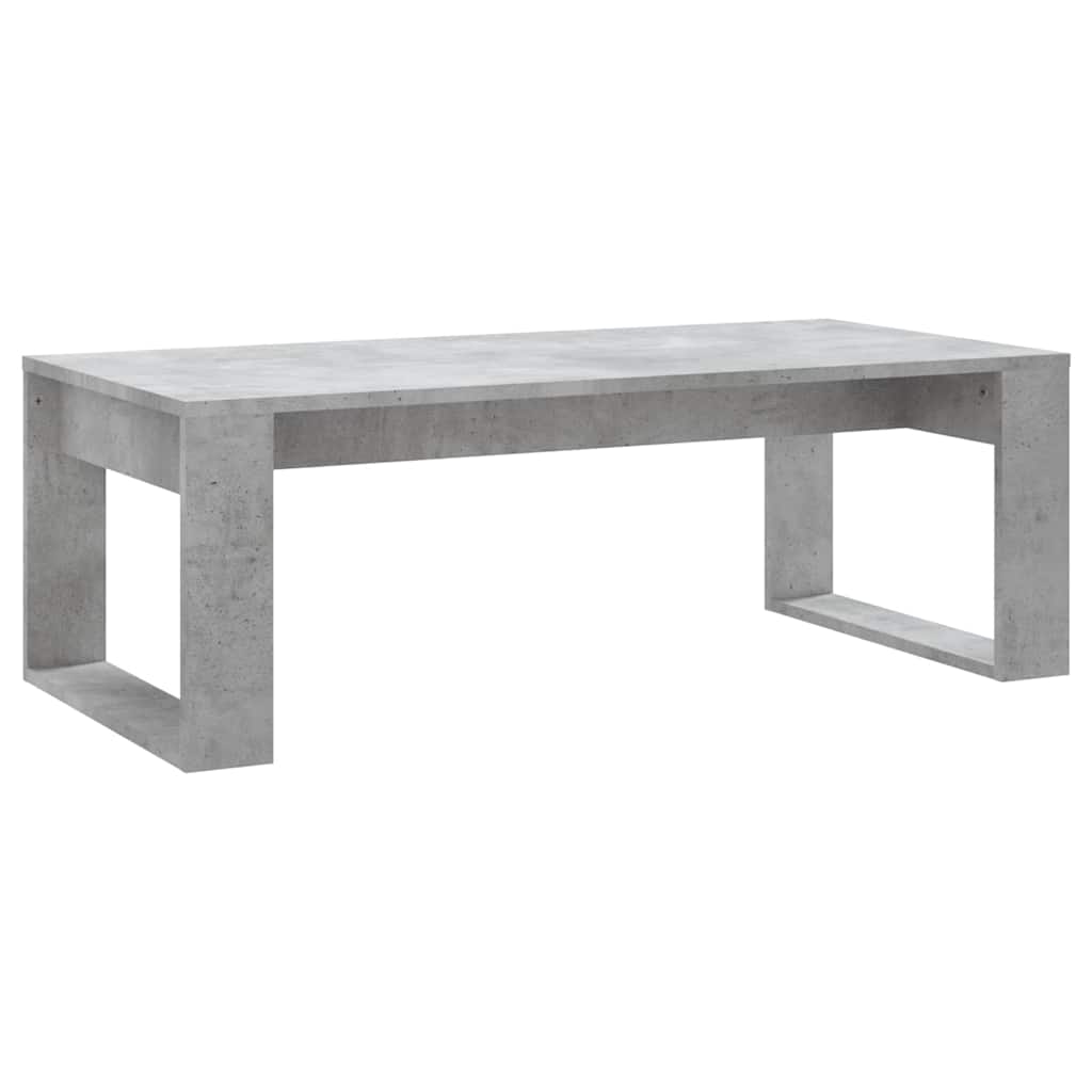 betonszürke szerelt fa dohányzóasztal 102x50x35 cm