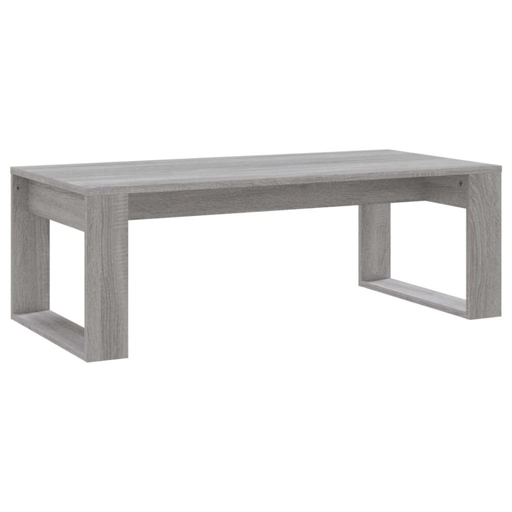 szürke sonoma szerelt fa dohányzóasztal 102x50x35 cm