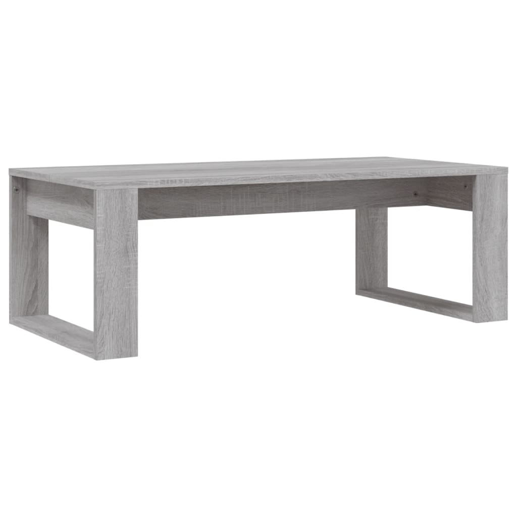szürke sonoma szerelt fa dohányzóasztal 102x50x35 cm