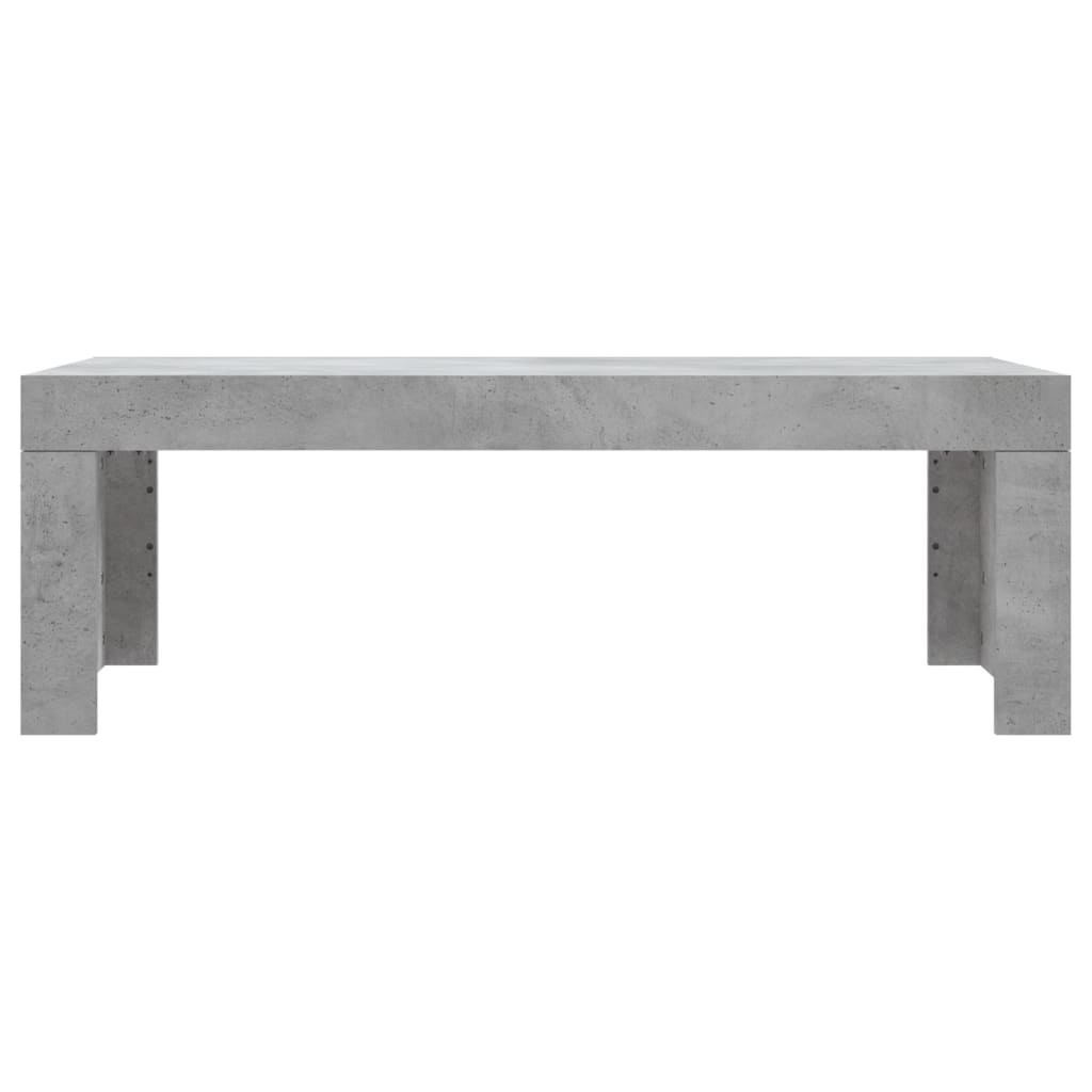 betonszürke szerelt fa dohányzóasztal 102 x 50 x 36 cm