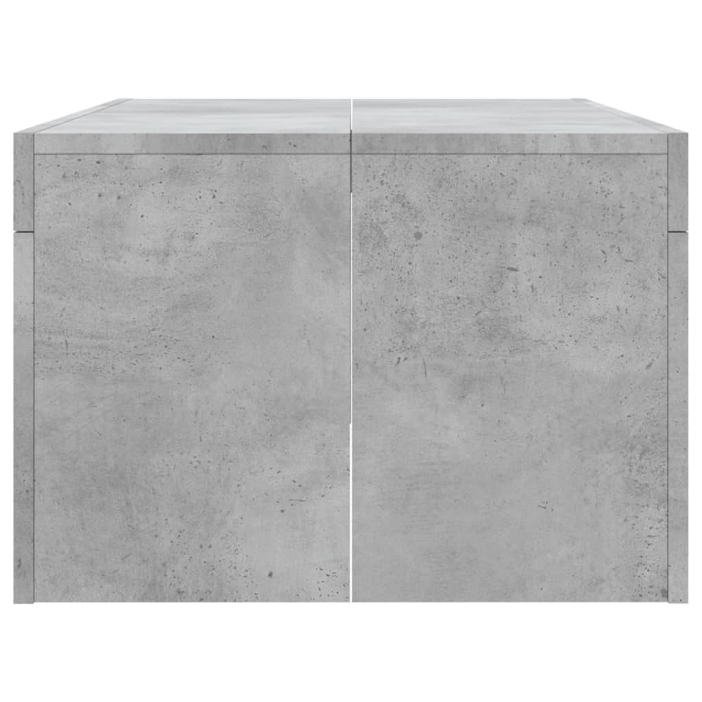 betonszürke szerelt fa dohányzóasztal 102 x 50 x 36 cm