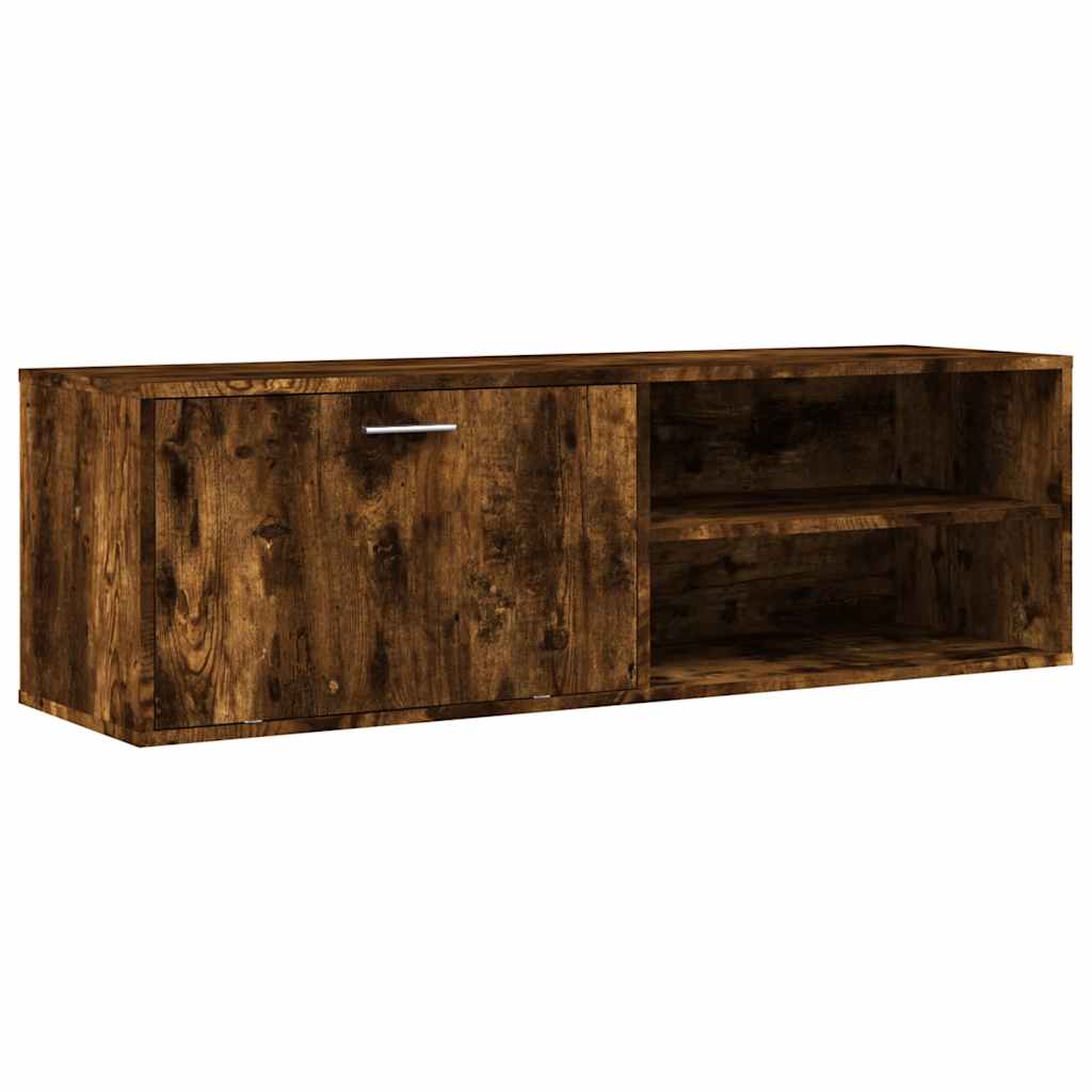 füstös tölgy színű szerelt fa TV-szekrény 120x34x37 cm