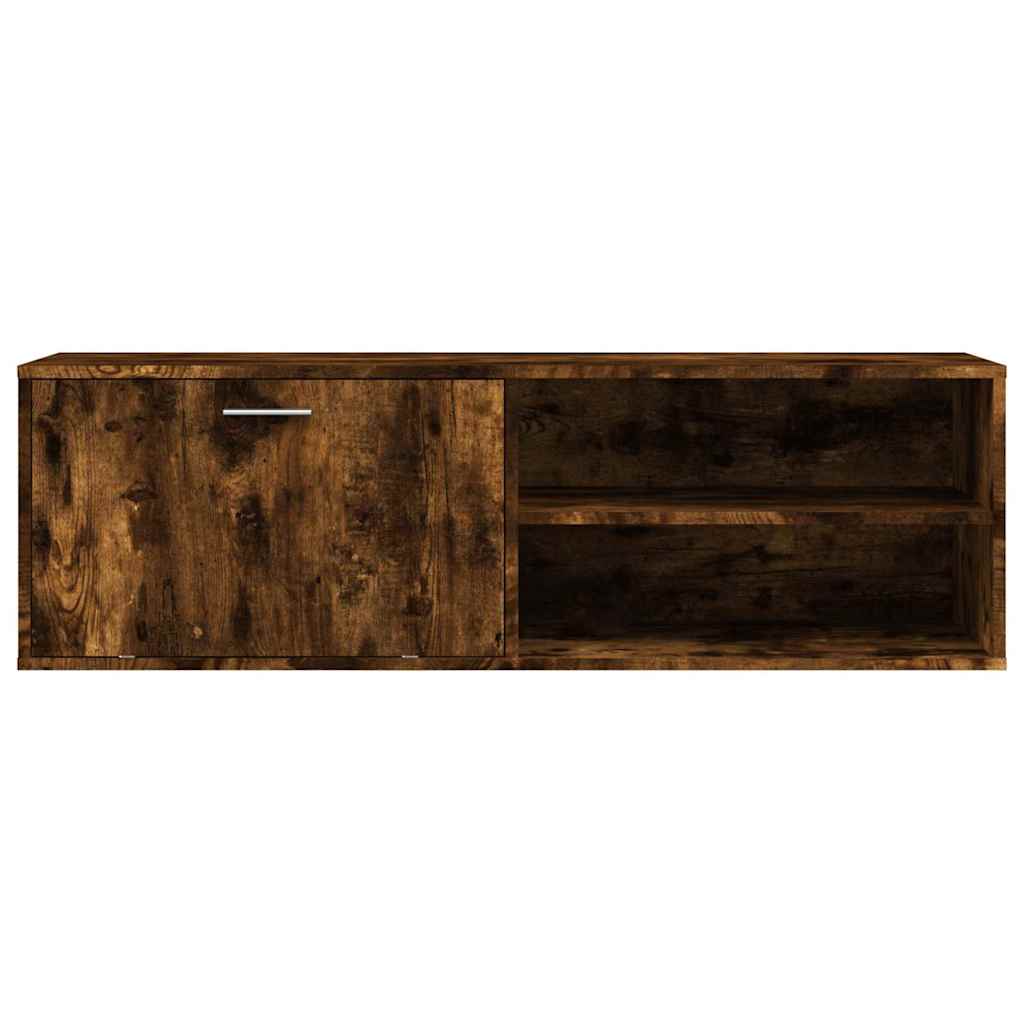füstös tölgy színű szerelt fa TV-szekrény 120x34x37 cm