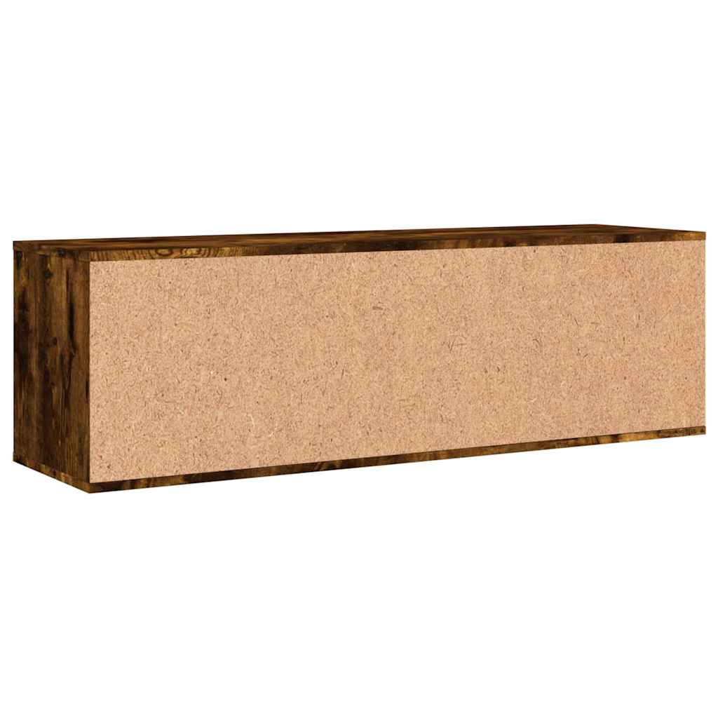 füstös tölgy színű szerelt fa TV-szekrény 120x34x37 cm