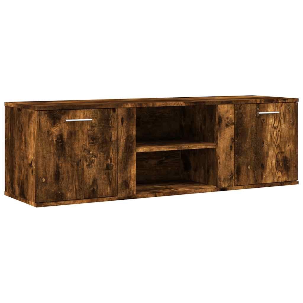 füstös tölgy színű szerelt fa TV-szekrény 120x34x37 cm