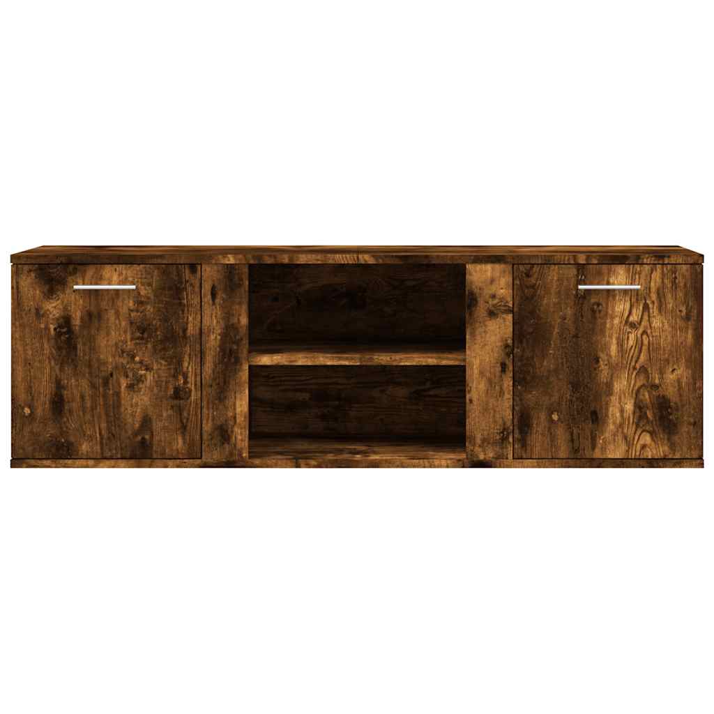 füstös tölgy színű szerelt fa TV-szekrény 120x34x37 cm