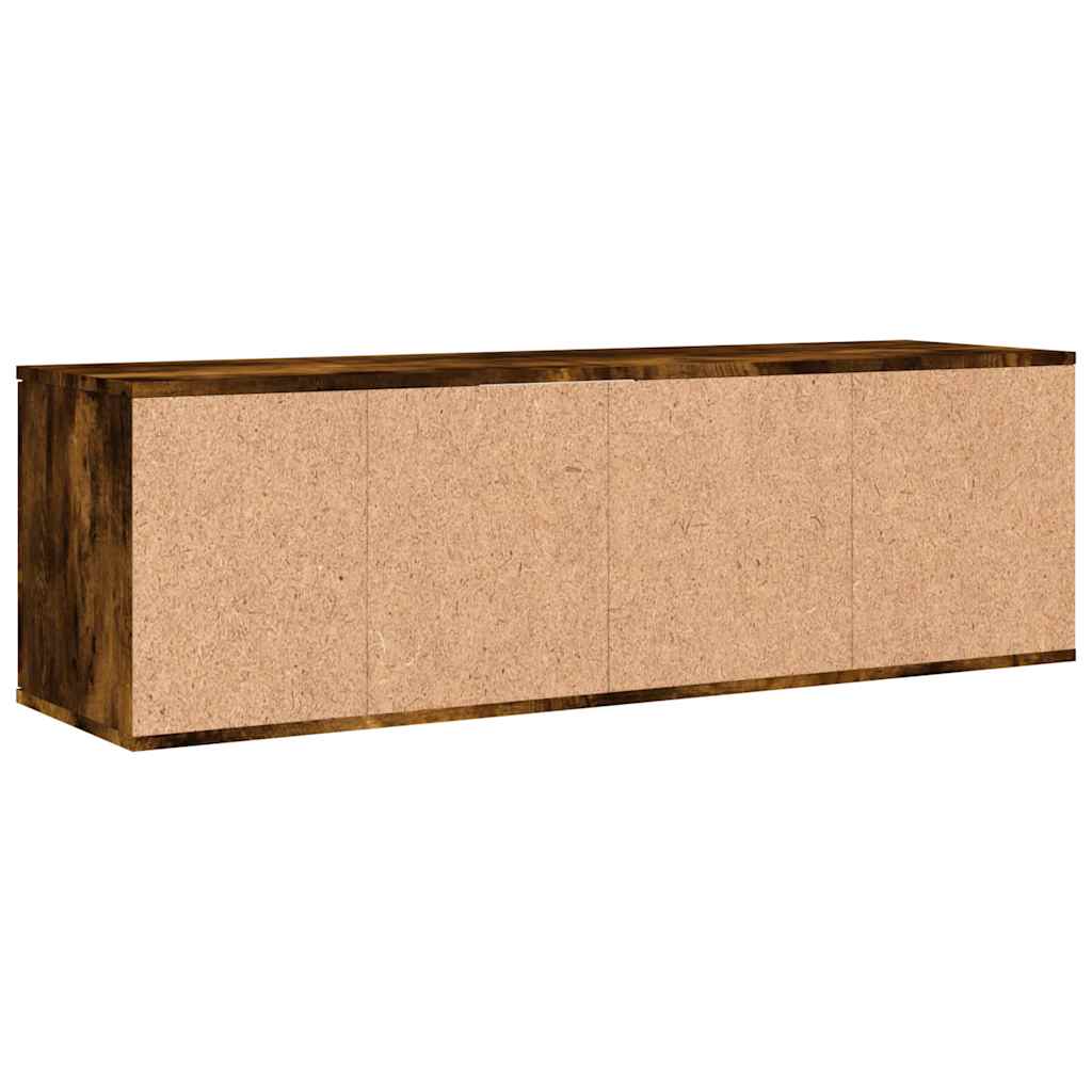 füstös tölgy színű szerelt fa TV-szekrény 120x34x37 cm