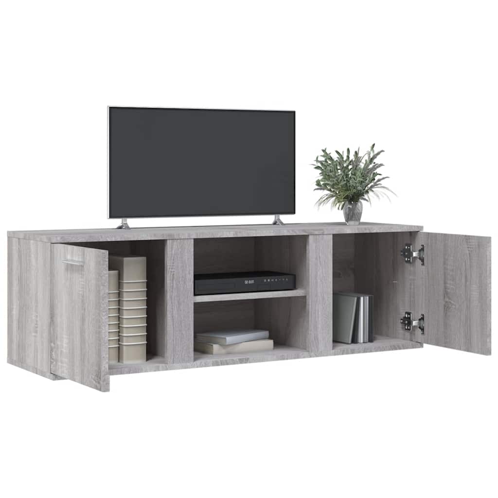 szürke sonoma szerelt fa TV-szekrény 120 x 34 x 37 cm
