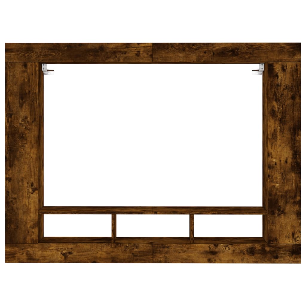 füstös tölgy színű szerelt fa TV-szekrény 152x22x113 cm