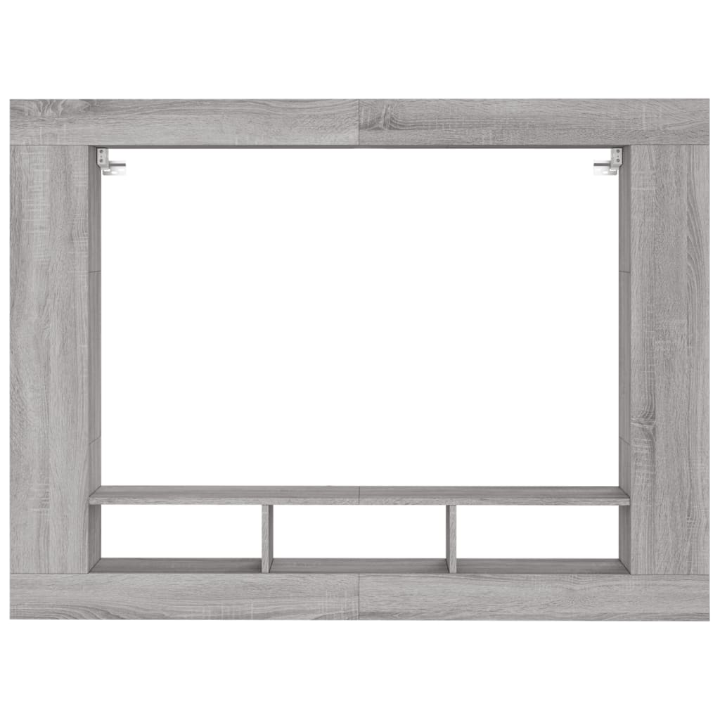szürke sonoma színű szerelt fa TV-szekrény 152x22x113 cm