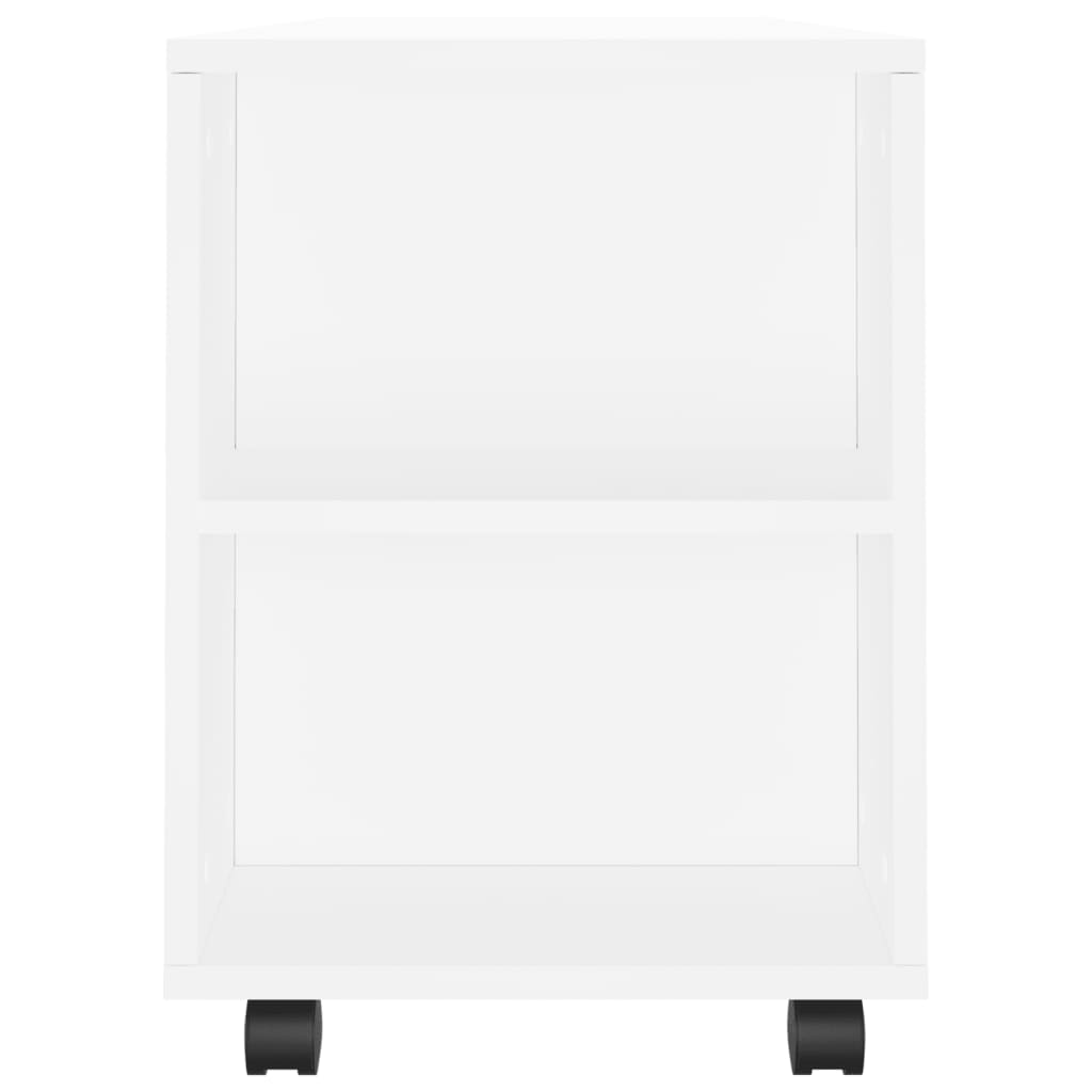 fehér szerelt fa TV-szekrény 102x34,5x43 cm