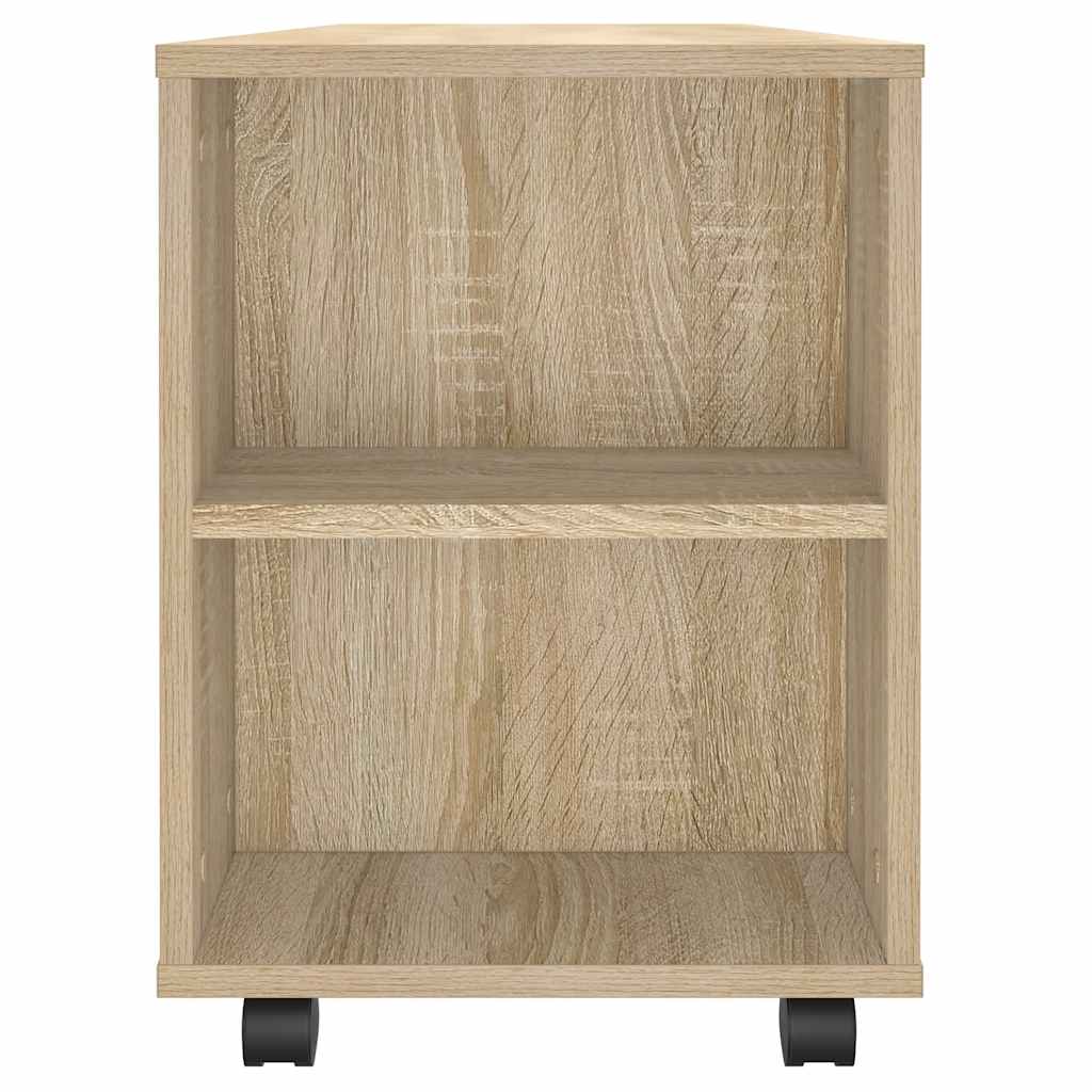sonoma tölgy színű szerelt fa TV-szekrény 102 x 34,5 x 43 cm