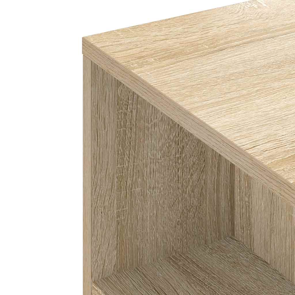 sonoma tölgy színű szerelt fa TV-szekrény 102 x 34,5 x 43 cm