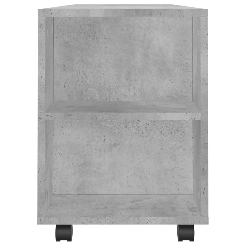betonszürke szerelt fa TV-szekrény 102x34,5x43 cm