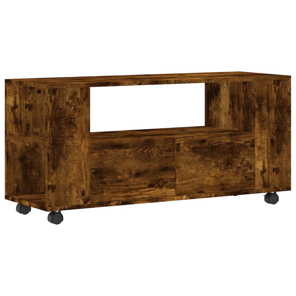 füstös tölgy színű szerelt fa TV-szekrény 102x34,5x43 cm