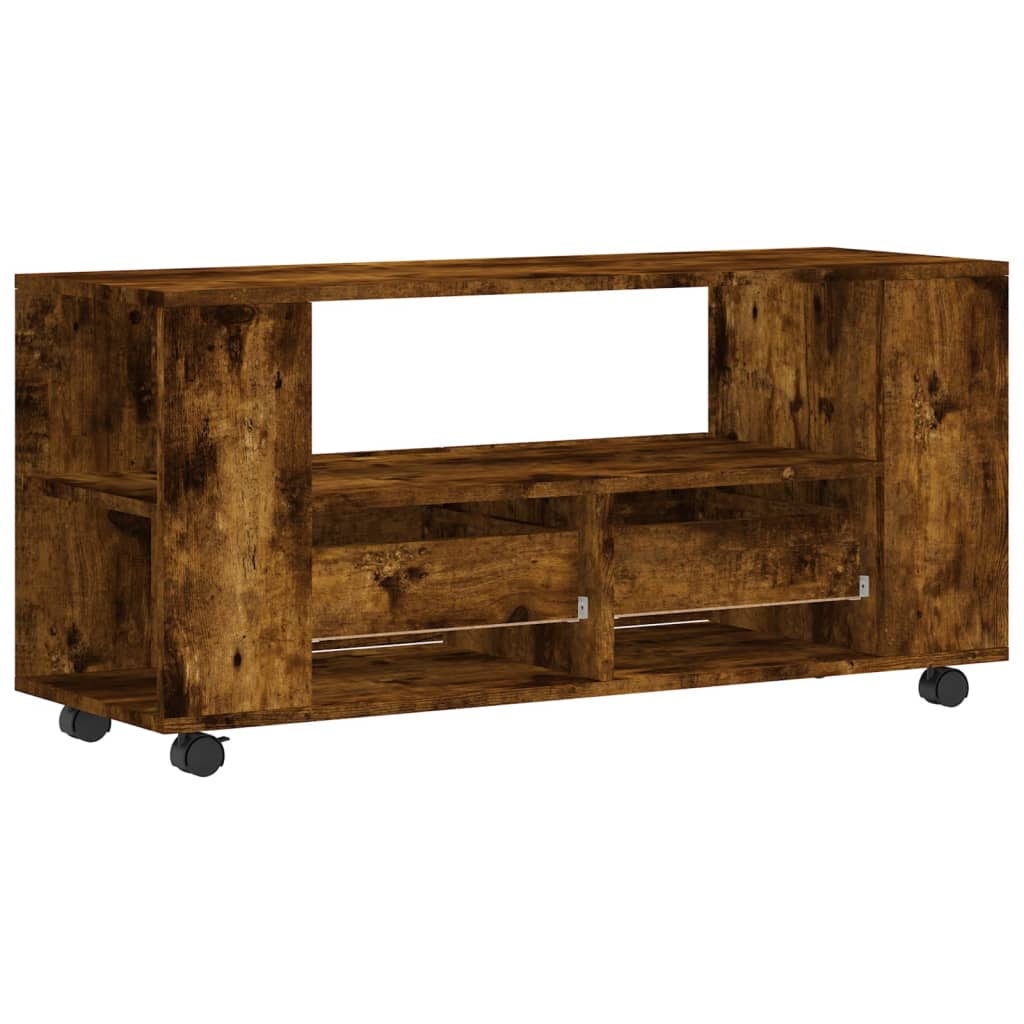 füstös tölgy színű szerelt fa TV-szekrény 102x34,5x43 cm