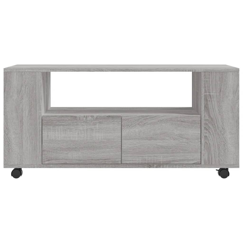 szürke sonoma színű szerelt fa TV-szekrény 102x34,5x43 cm