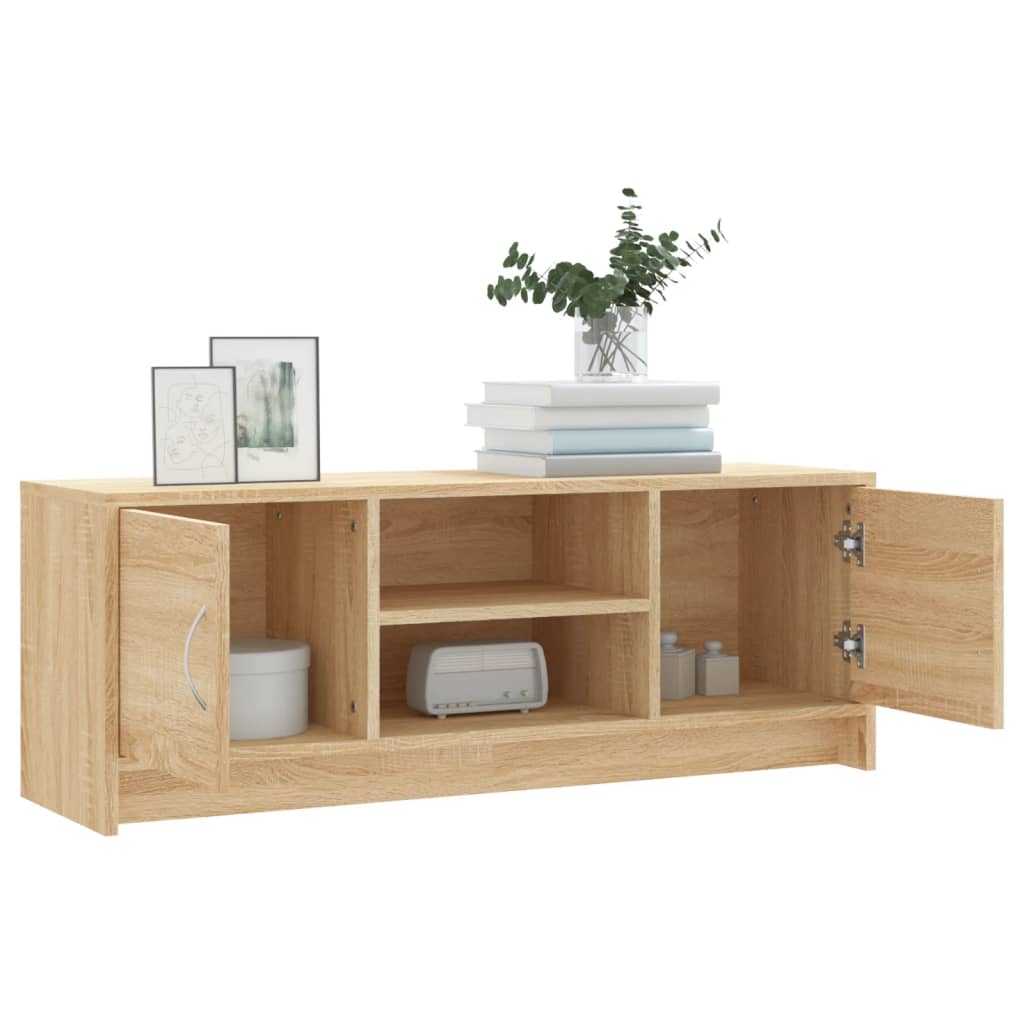 sonoma tölgy színű szerelt fa fali TV-szekrény 102x30x37,5 cm