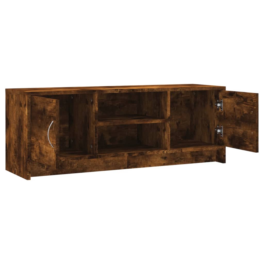 füstös tölgy színű szerelt fa TV-szekrény 102x30x37,5 cm