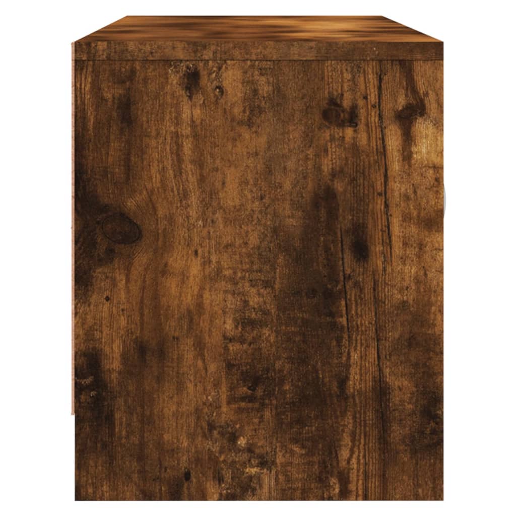 füstös tölgy színű szerelt fa TV-szekrény 102x30x37,5 cm