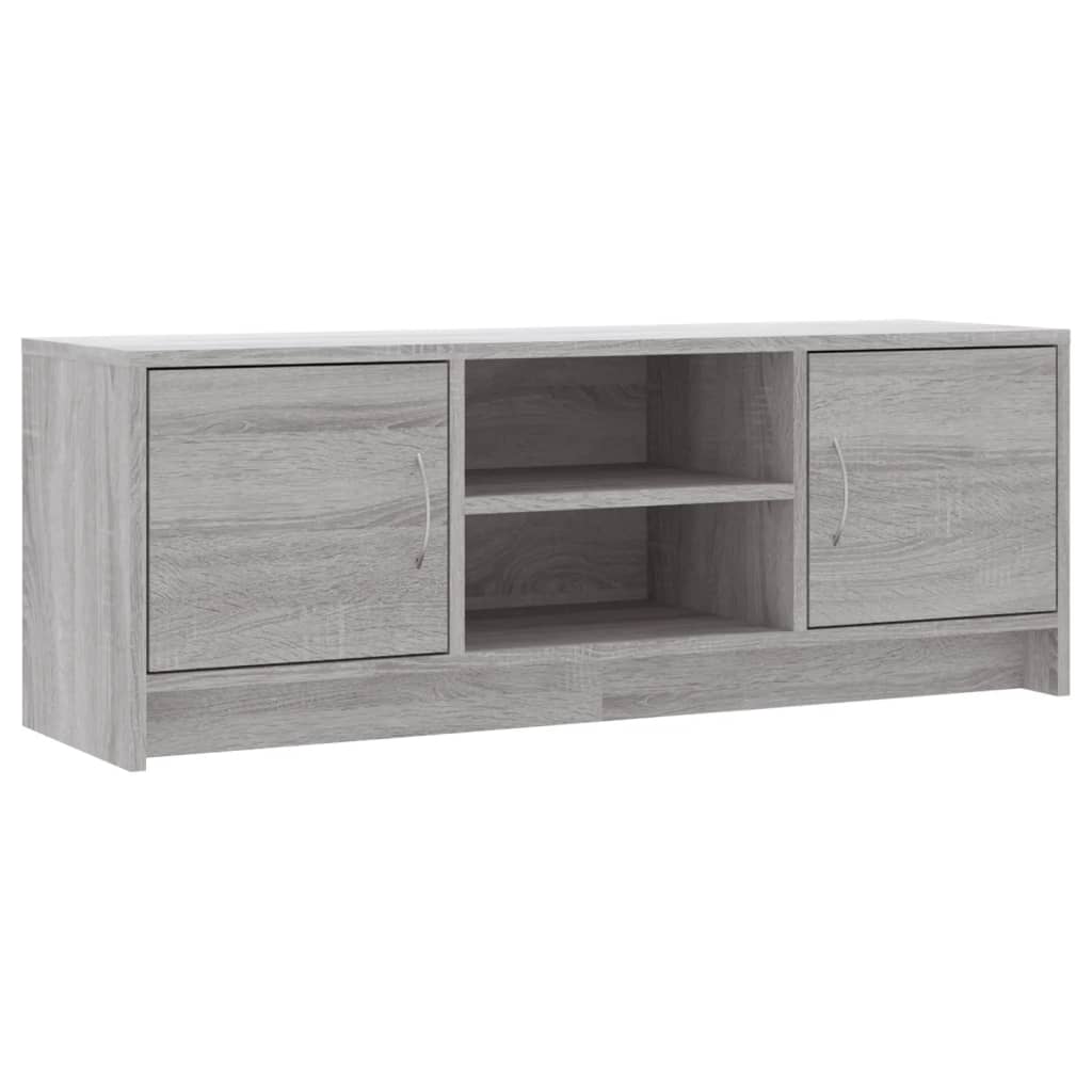 szürke sonoma színű szerelt fa TV-szekrény 102x30x37,5 cm