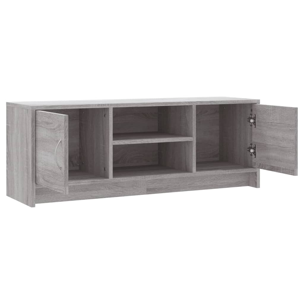 szürke sonoma színű szerelt fa TV-szekrény 102x30x37,5 cm