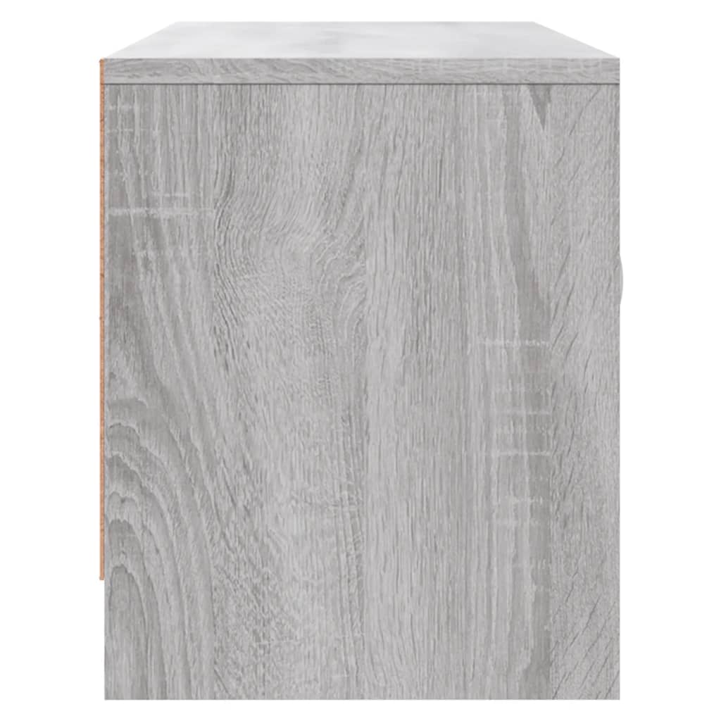 szürke sonoma színű szerelt fa TV-szekrény 102x30x37,5 cm