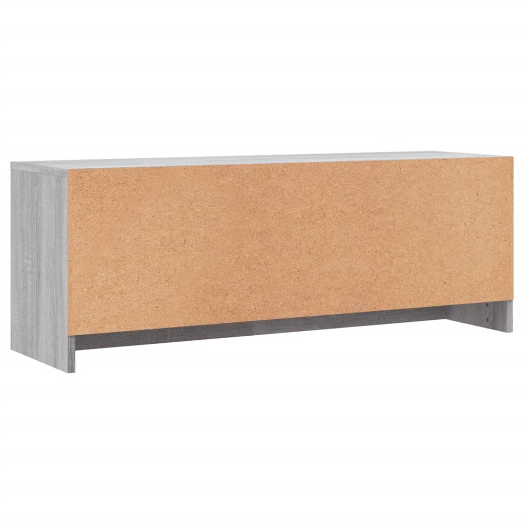 szürke sonoma színű szerelt fa TV-szekrény 102x30x37,5 cm