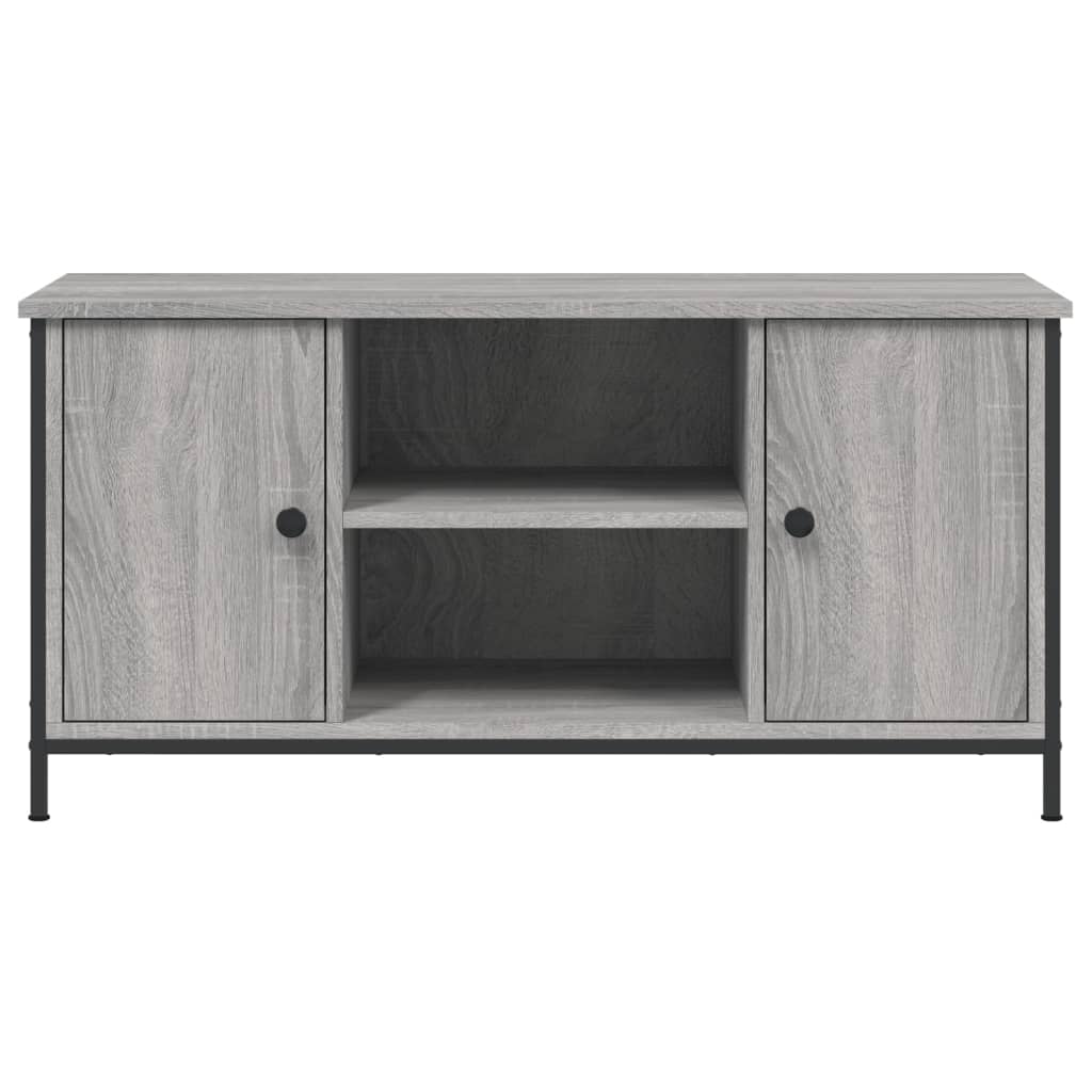szürke sonoma színű szerelt fa TV-szekrény 100x40x50 cm