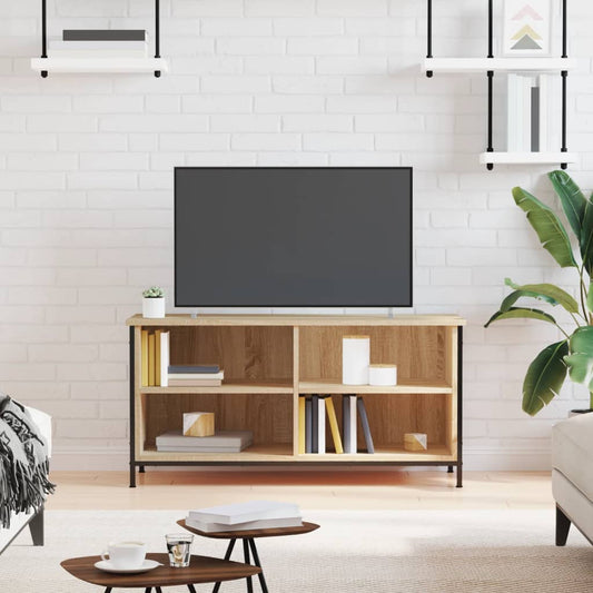 sonoma tölgy színű szerelt fa fali TV-szekrény 100x40x50 cm