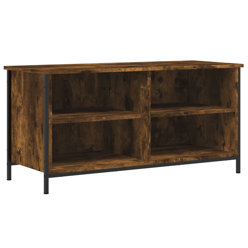 füstös tölgy színű szerelt fa TV-szekrény 100x40x50 cm
