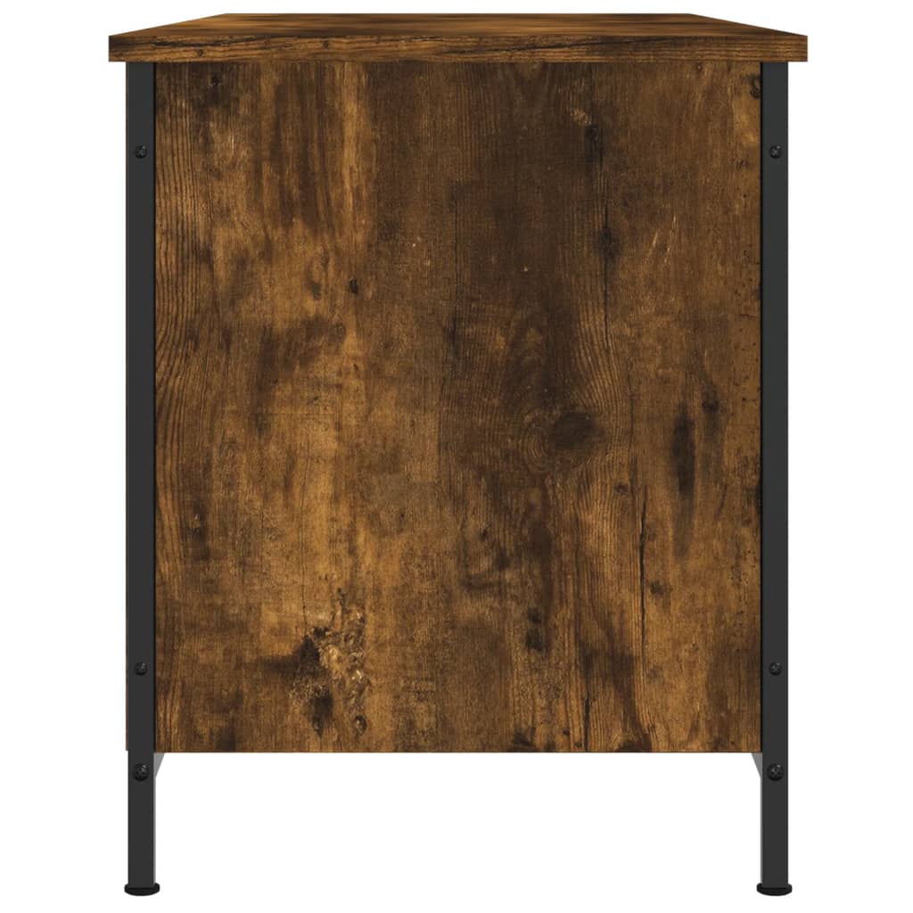 füstös tölgy színű szerelt fa TV-szekrény 100x40x50 cm