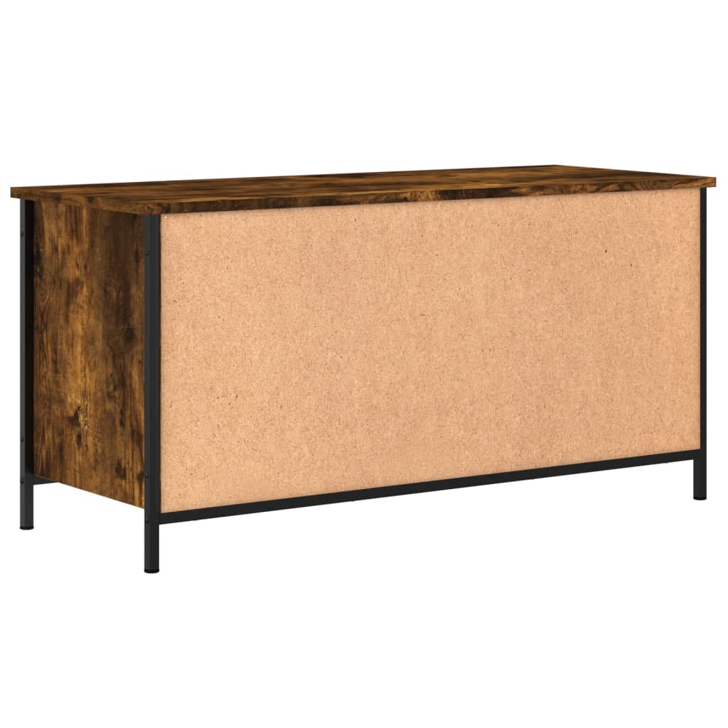füstös tölgy színű szerelt fa TV-szekrény 100x40x50 cm