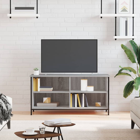 szürke sonoma színű szerelt fa TV-szekrény 100x40x50 cm