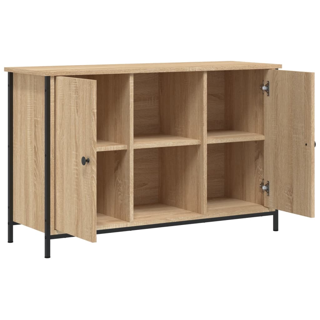 sonoma tölgy színű szerelt fa TV-szekrény 100 x 35 x 65 cm