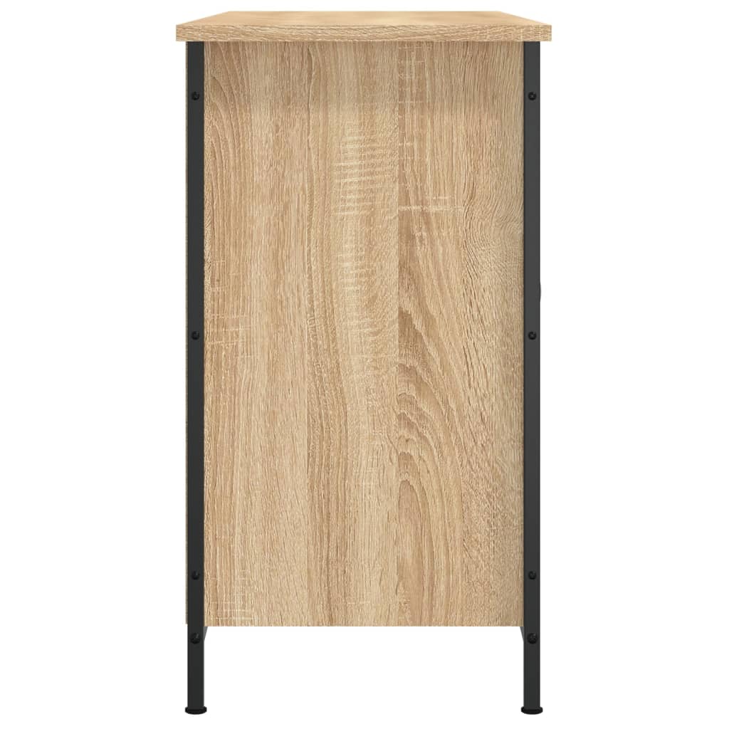 sonoma tölgy színű szerelt fa TV-szekrény 100 x 35 x 65 cm